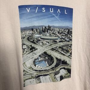V/sual Men’s Shirt Overpass Interstate City Short Sleeve T Shirt Mens Skateboard